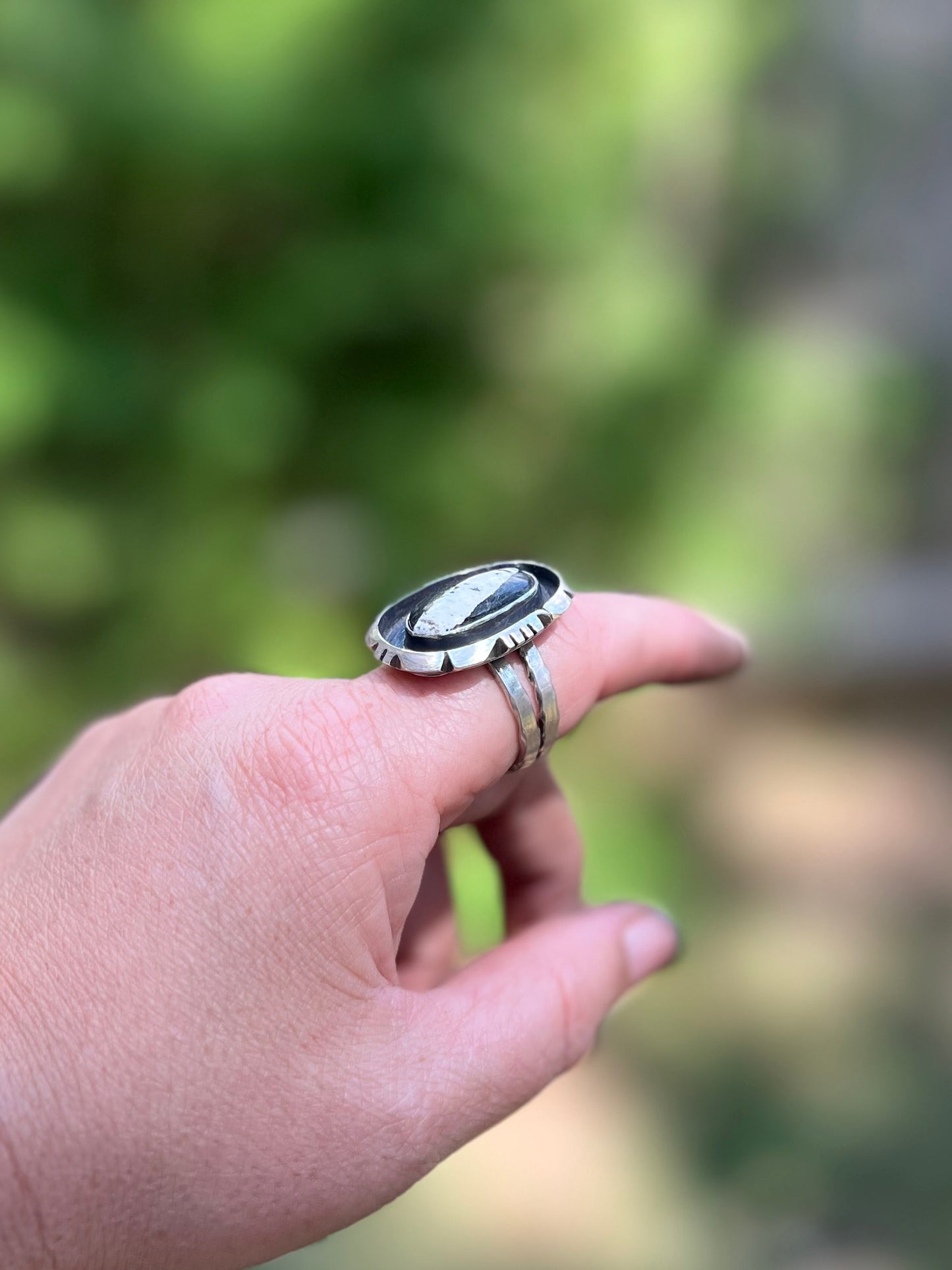 White Buffalo Shadow Box Ring