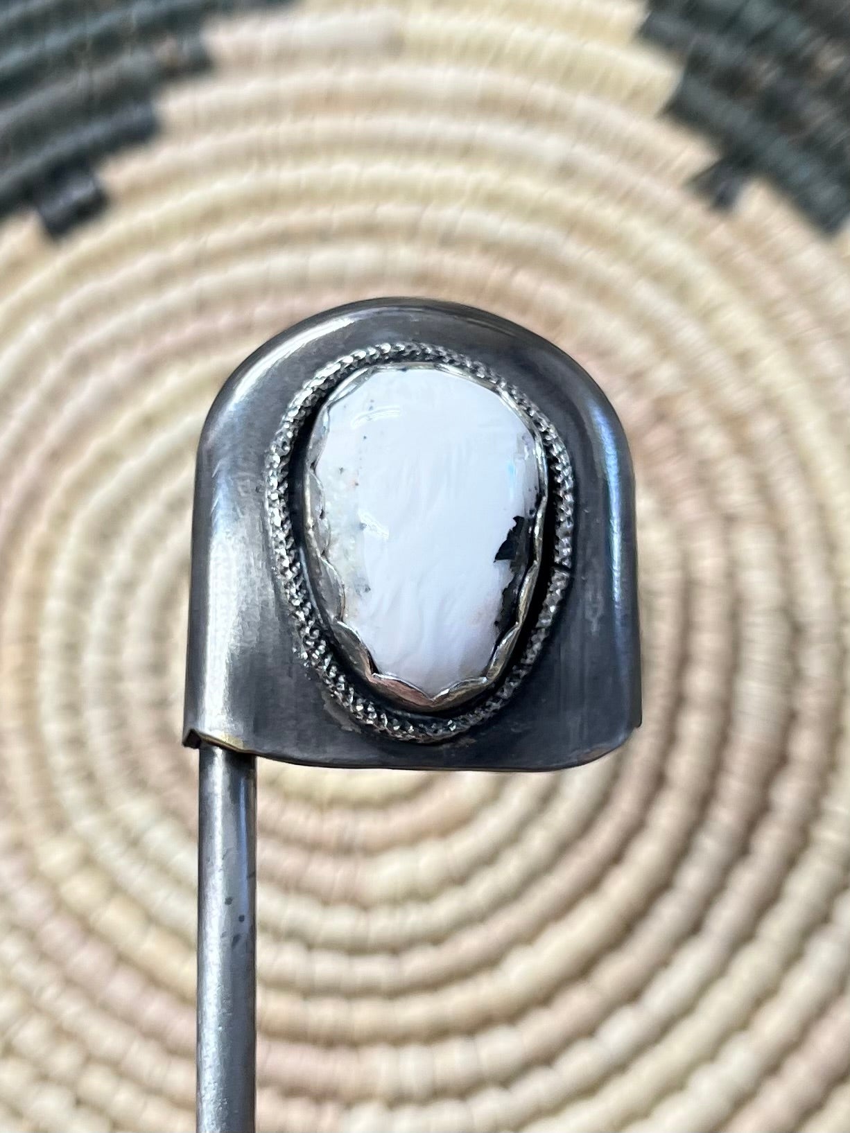White Buffalo Diaper Pin