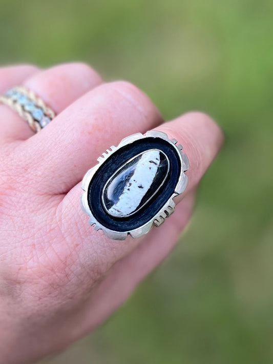 White Buffalo Shadow Box Ring