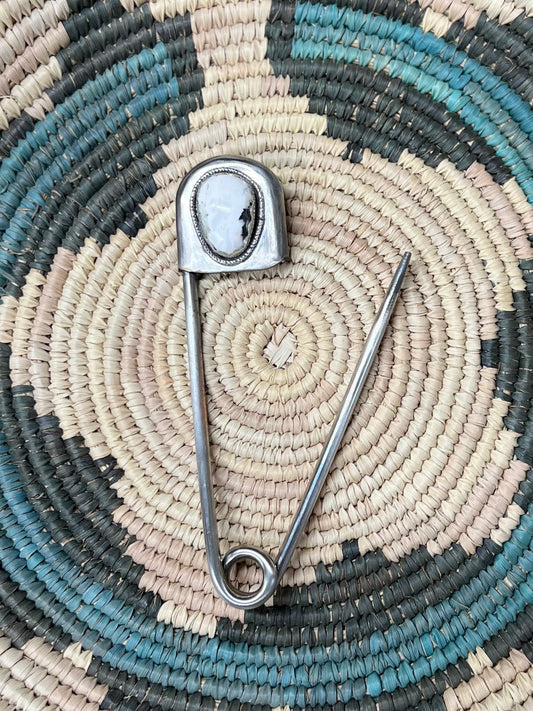 White Buffalo Diaper Pin