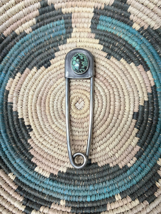 Hubei Turquoise Diaper Pin (large stone)